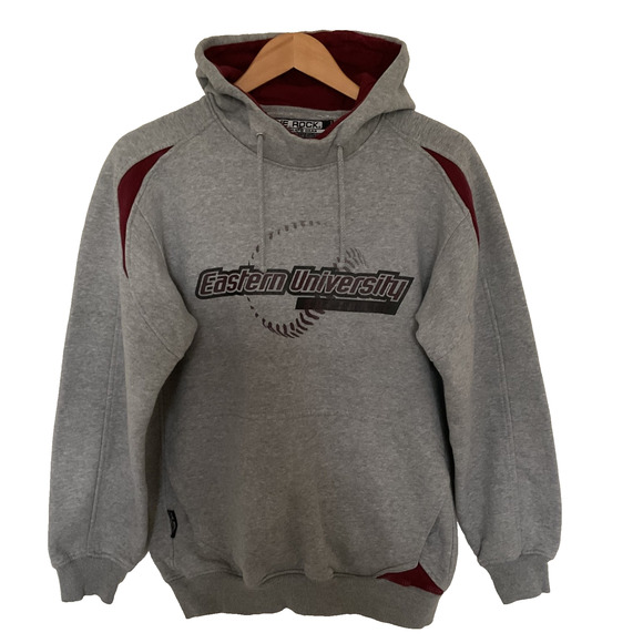 Eastern University PA Hoodie Sweatshirt Gray Mens S The Rock Elite Athletic Gear - Picture 1 of 7
